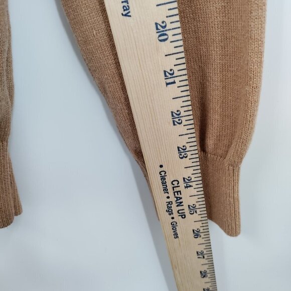 Tommy Hilfiger Cotton Turtleneck Quarter-Zip Pullover Sweater Medium Men Brown - Picture 10 of 11